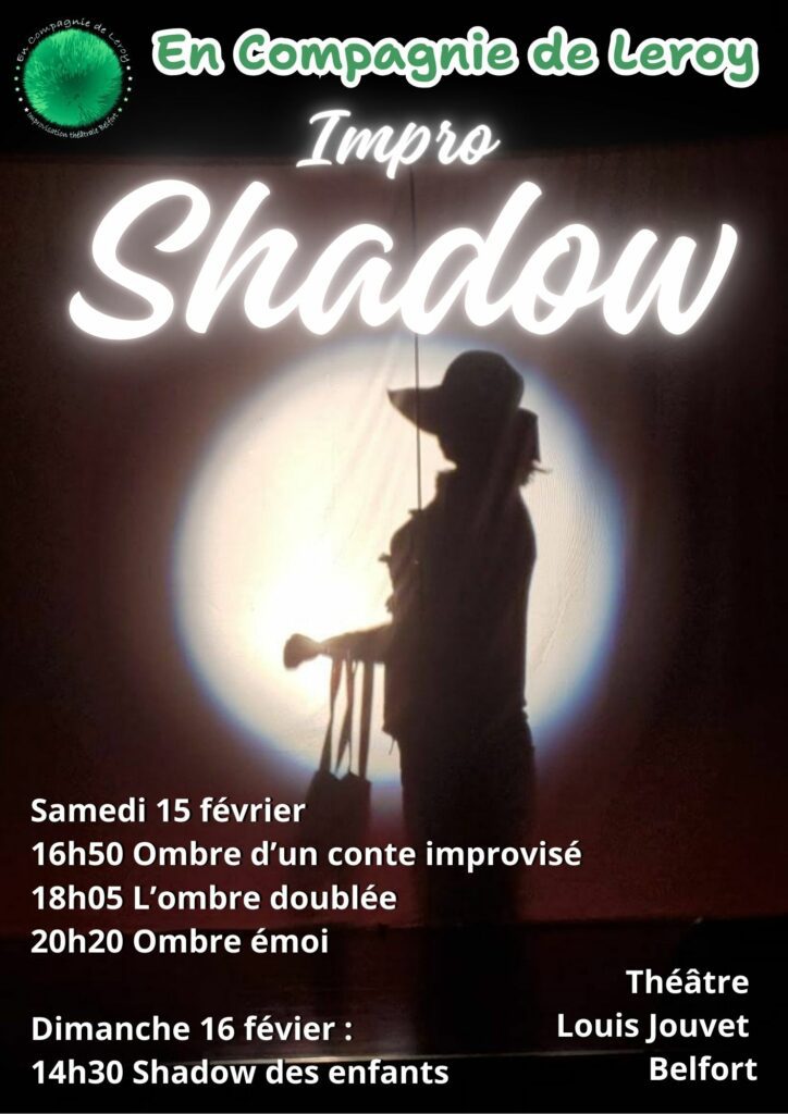 Gros Festival Impro Shadow : spectacle d'ombres corporelle improvisés un voyage poétique et sensible entre ombres et lumière !